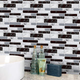Adhesive Mosaics Tile Brick Wallpapers 8' L x 4" W Contemporary Wall Decor for Home Clearhalo 'Country wall decor' 'Rustic' 'Wallpaper' Wall Decor' 1921707