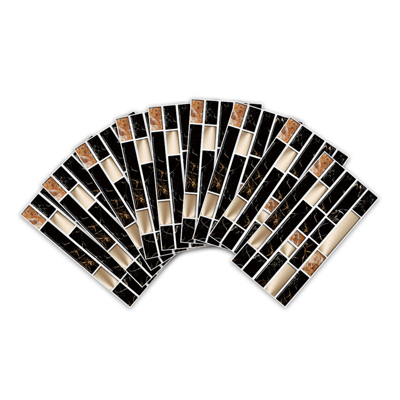 Adhesive Mosaics Tile Brick Wallpapers 8' L x 4" W Contemporary Wall Decor for Home Clearhalo 'Country wall decor' 'Rustic' 'Wallpaper' Wall Decor' 1921714