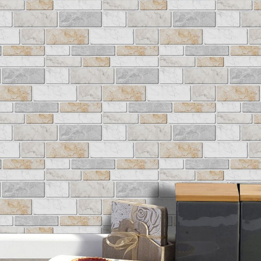 Brown Rustic Wallpaper Panels 11.6-sq ft Brick Effect Wall Decor, Pick Up Sticks Clearhalo 'Country wall decor' 'Rustic' 'Wallpaper' Wall Decor' 1921738