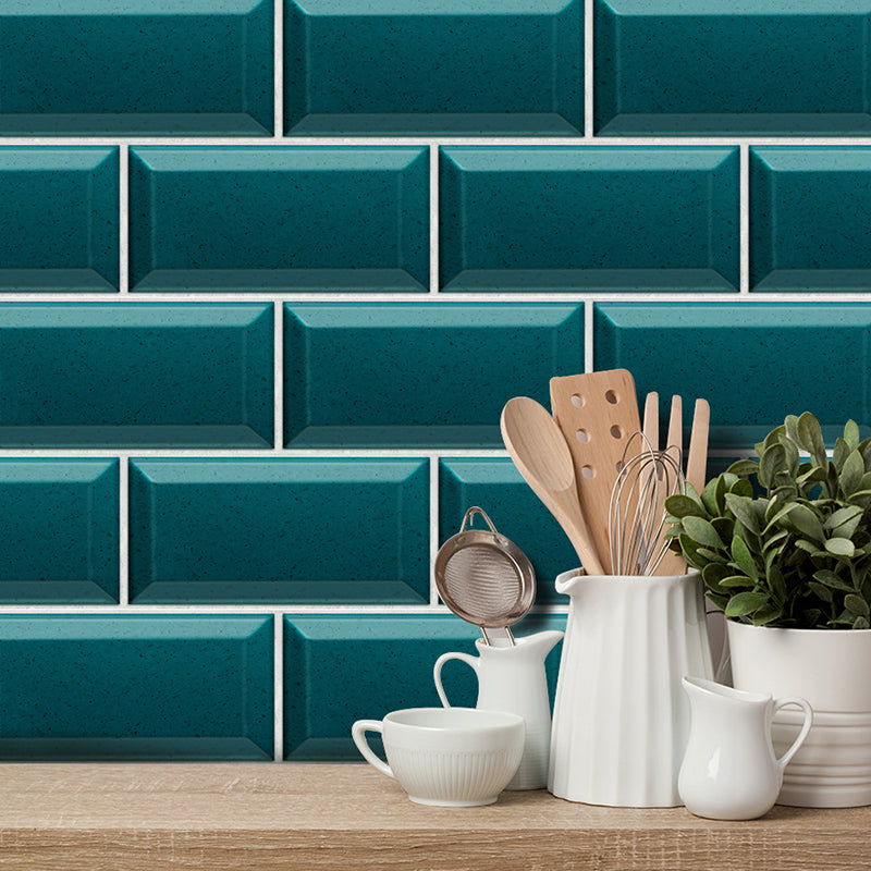 Self Sticking Brickwork Wallpaper Panels Rural PVC Wall Art for Kitchen, 8' x 4" Green Clearhalo 'Country wall decor' 'Rustic' 'Wallpaper' Wall Decor' 1921751