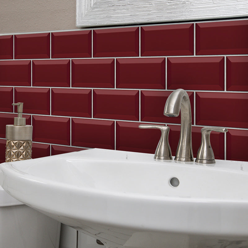 Self Sticking Brickwork Wallpaper Panels Rural PVC Wall Art for Kitchen, 8' x 4" Clearhalo 'Country wall decor' 'Rustic' 'Wallpaper' Wall Decor' 1921763