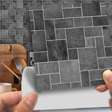 Peel and Stick Brick Wallpapers 18 Pieces Cottage PVC Wall Covering, 6' L x 6" W Clearhalo 'Country wall decor' 'Rustic' 'Wallpaper' Wall Decor' 1921778