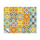Flower Adhesive Wallpaper Panels Boho Beautiful Tiles Wall Covering in Orange, 8' x 8" Clearhalo 'Wall Decor' 'Wallpaper' 1921842