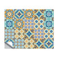 Bohemian Floral Tile Wallpaper Panel Blue Self Sticking Wall Art for Kitchen Backsplash Clearhalo 'Wall Decor' 'Wallpaper' 1921847
