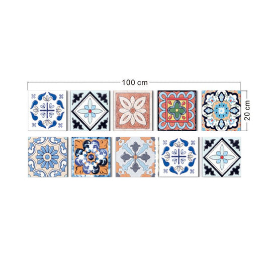 Peel and Paste Floral Wallpaper Panels PVC Bohemia Wall Covering for Living Room Clearhalo 'Wall Decor' 'Wallpaper' 1921892