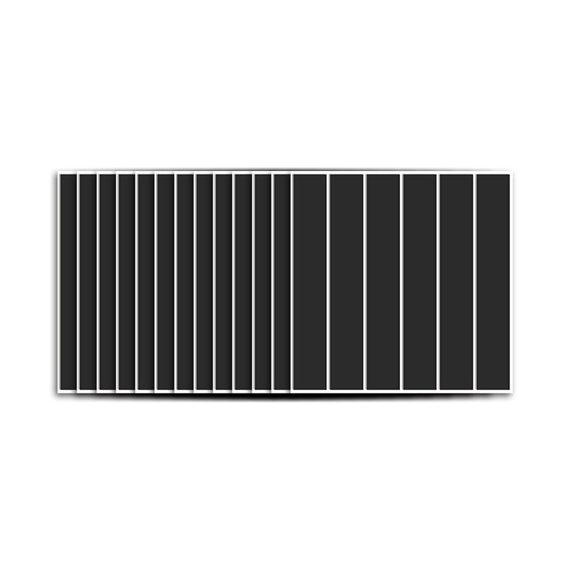 Black Minimal Adhesive Wallpaper Panels 50 Pieces 12.2-sq ft Striped Wall Art for Living Room Clearhalo 'Modern wall decor' 'Modern' 'Wallpaper' Wall Decor' 1921963