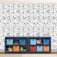 Starry Peel Wallpaper Panel Set Childrens Art Smooth Wall Covering in Black on White Clearhalo 'Wall Decor' 'Wallpaper' 1921992