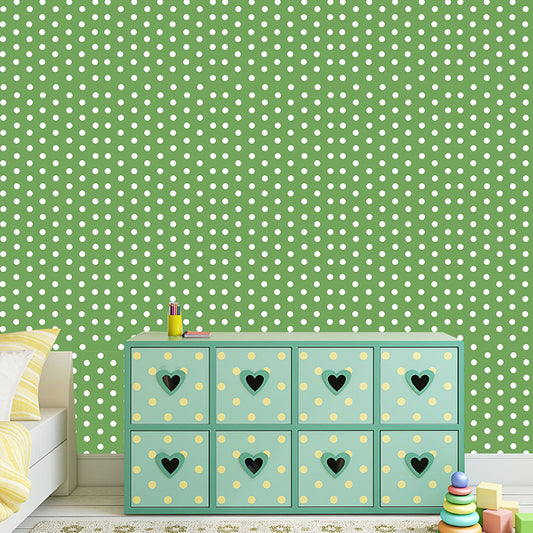 Dots Wallpaper Panels Peel and Stick Kids Playroom Wall Covering, 4' L x 20.5" W Clearhalo 'Wall Decor' 'Wallpaper' 1922001