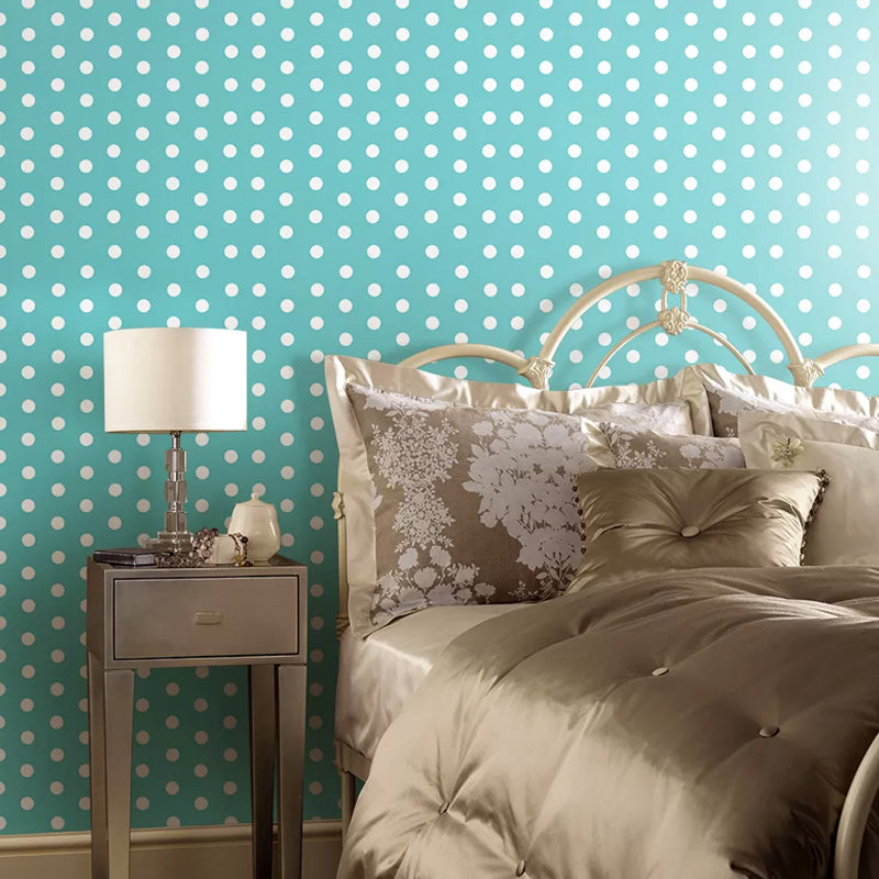 Dots Wallpaper Panels Peel and Stick Kids Playroom Wall Covering, 4' L x 20.5" W Clearhalo 'Wall Decor' 'Wallpaper' 1922006