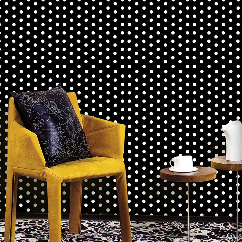 PVC Peel off Wallpapers Kids Style Polka Dots Wall Art for Bedroom, Easy to Remove Clearhalo 'Wall Decor' 'Wallpaper' 1922014