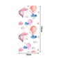 Hot Air Balloon Wallpaper Panels Pink PVC Wall Covering, Peel and Stick, 4' x 20.5" Clearhalo 'Wall Decor' 'Wallpaper' 1922060