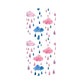 Cloud and Raindrop Peel Wallpaper Panels Childrens Art Nursery Wall Decor, 4' L x 20.5" W Clearhalo 'Wall Decor' 'Wallpaper' 1922064