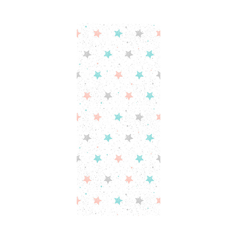 Kids Stars Pattern Wallpaper Panel Set PVC Stick On Blue Wall Art for Childrens Room Clearhalo 'Wall Decor' 'Wallpaper' 1922069