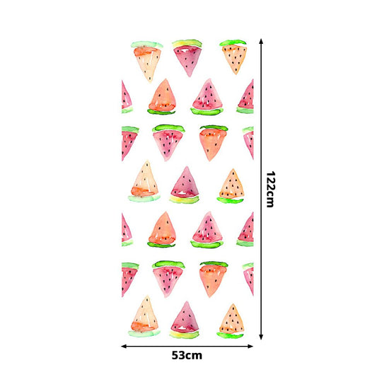 Orange Cartoon Stick Wallpaper Panels 4' x 20.5" Watermelon Slice Wall Covering for Kids Room Clearhalo 'Wall Decor' 'Wallpaper' 1922075