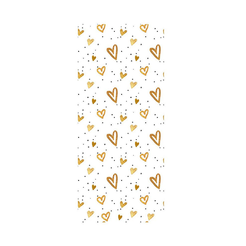 Yellow Heart Shapes Wallpaper Panels Peel and Paste Wall Decor for Childrens Bedroom Clearhalo 'Wall Decor' 'Wallpaper' 1922079