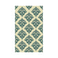 Self-Stick Jacquard Wallpaper Panels Vintage Beautiful Latticework Wall Art in Green, 4' x 20.5" Clearhalo 'Vintage wall decor' 'Vintage' 'Wallpaper' Wall Decor' 1922279