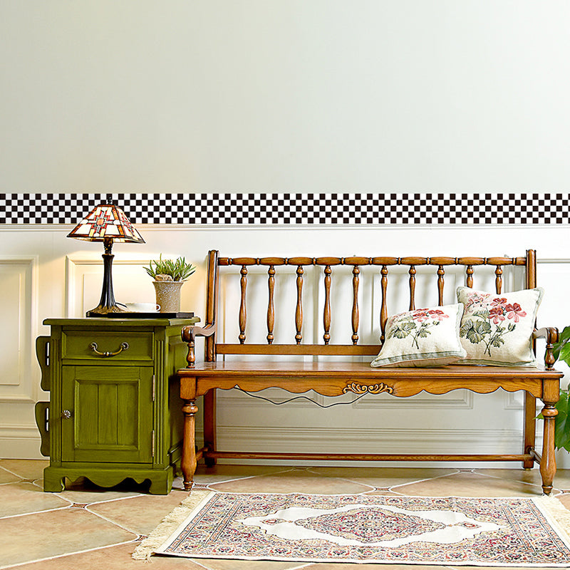 Peel and Paste Checkered Wallpaper Border Modernism PVC Wall Covering, 6.5' L x 4" W Clearhalo 'Modern wall decor' 'Modern' 'Wallpaper' Wall Decor' 1922292