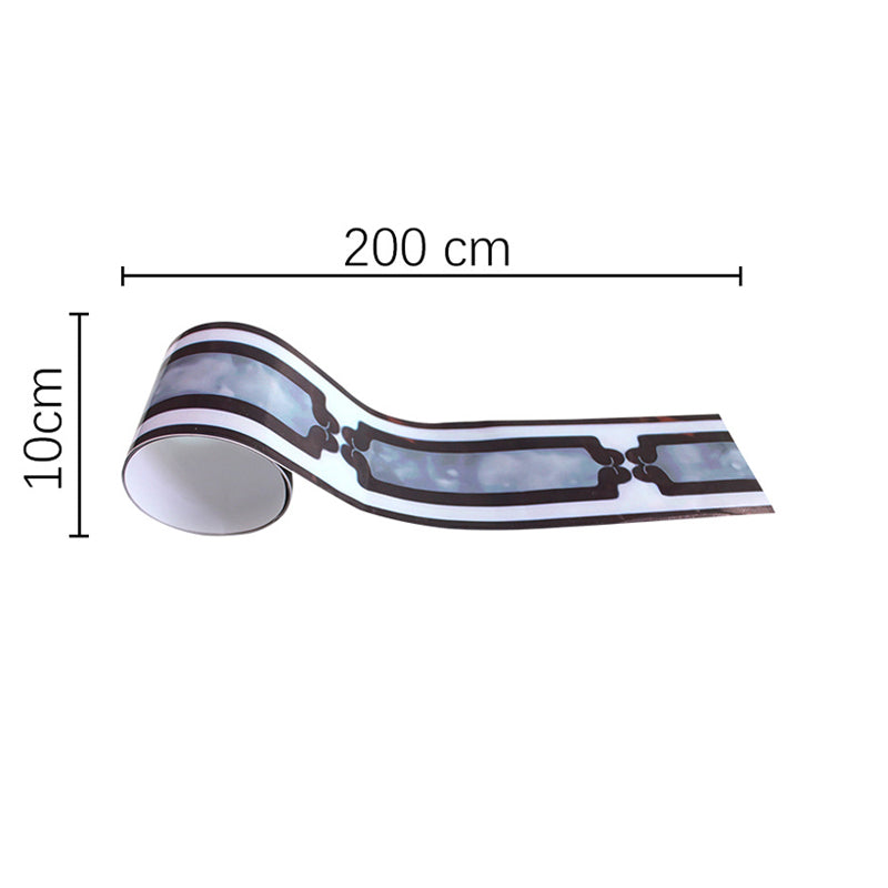 Modern Style Stick Wallpaper Border Grey Tube Print Wall Covering, 6.5' L x 4" W Clearhalo 'Modern wall decor' 'Modern' 'Wallpaper' Wall Decor' 1922344