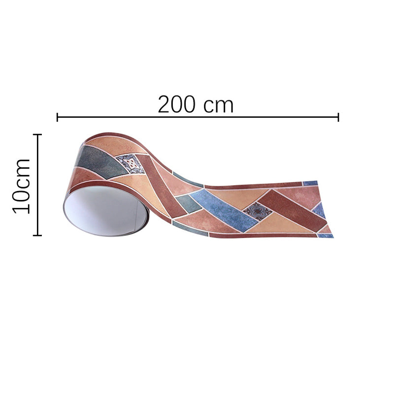 Seamless Chevron Printed Wallpaper Border Boho Adhesive Kitchen Backsplash Wall Art, 6.5' x 4" Clearhalo 'Wall Decor' 'Wallpaper' 1922349