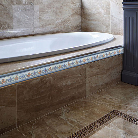 Bohemian Style Flower Wallpaper Border Blue Self-Stick Wall Decor for Living Room Clearhalo 'Wall Decor' 'Wallpaper' 1922352