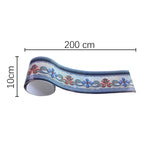 Bohemian Style Flower Wallpaper Border Blue Self-Stick Wall Decor for Living Room Clearhalo 'Wall Decor' 'Wallpaper' 1922354