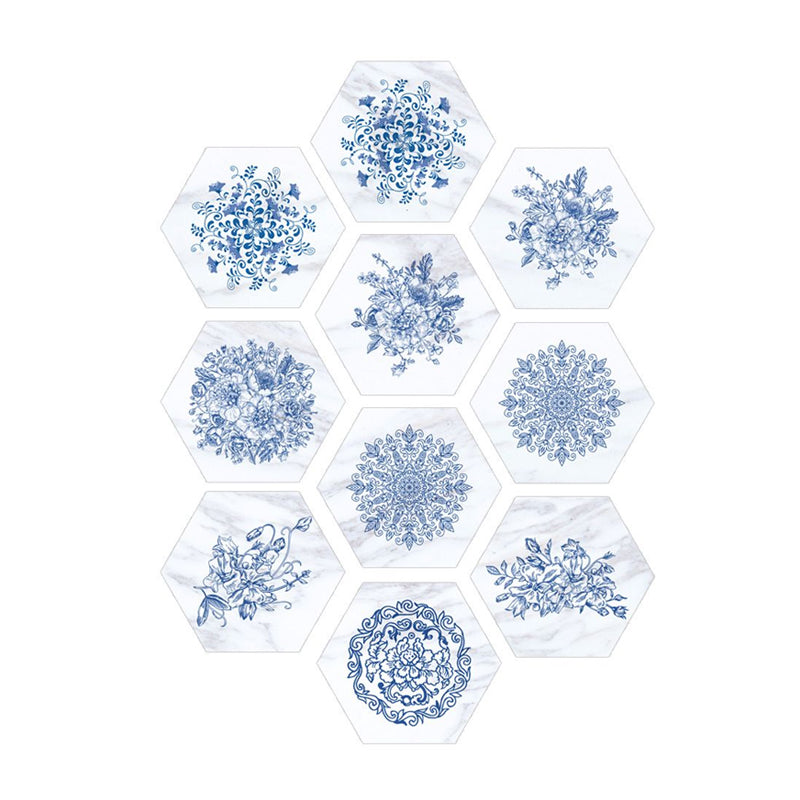 Light Color Flower Blossom Wallpaper Panel Peel and Paste Wall Decor for Bathroom Clearhalo 'Wall Decor' 'Wallpaper' 1922423