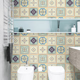 Boho Diamond Pattern Wallpaper Roll PVC Self-Adhesive Brown Wall Covering for Toilet Clearhalo 'Wall Decor' 'Wallpaper' 1922475