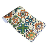 PVC Peel off Wallpaper Bohemian Petals Wall Art for Kitchen, 10' L x 12" W (1 Pc) Clearhalo 'Wall Decor' 'Wallpaper' 1922480