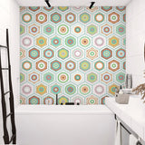 Green Boho Self Sticking Wallpaper 9.7-sq ft Mandala Pattern Wall Decor for Kitchen Clearhalo 'Wall Decor' 'Wallpaper' 1922483