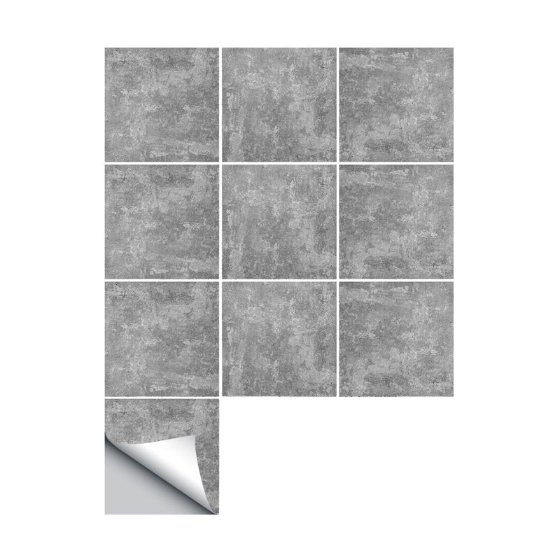 Industrial Concrete Wallpaper Panel Set Grey Peel and Paste Wall Covering in Grey Clearhalo 'Industrial wall decor' 'Industrial' 'Wallpaper' Wall Decor' 1922490