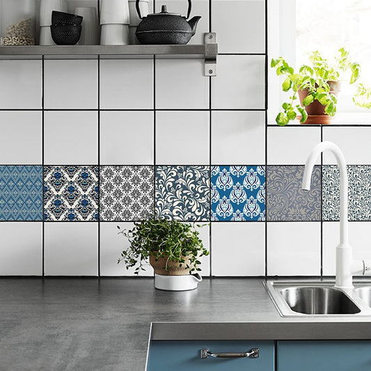 Nostalgic Floral Printed Wallpaper Panels PVC Peel and Stick Grey Wall Art for Living Room Grey Clearhalo 'Vintage wall decor' 'Vintage' 'Wallpaper' Wall Decor' 1922543