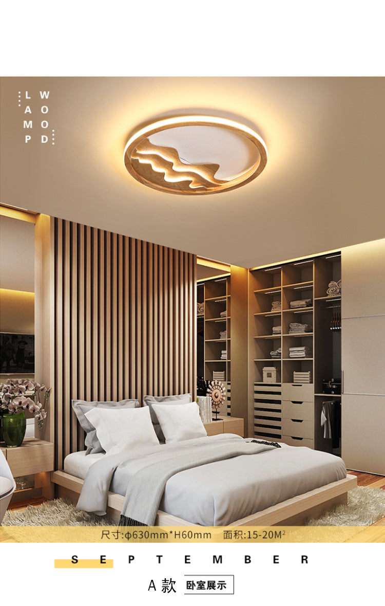 Ring Flush Mount Fixture Modern Wood 13"/15"/21" W LED Beige/White Flush Light for Bedroom, Natural/3 Color/Remote Control Stepless Dimming Wood Clearhalo 'Ceiling Lights' 'Close To Ceiling Lights' 'Close to ceiling' 'Flush mount' Lighting' 1922611