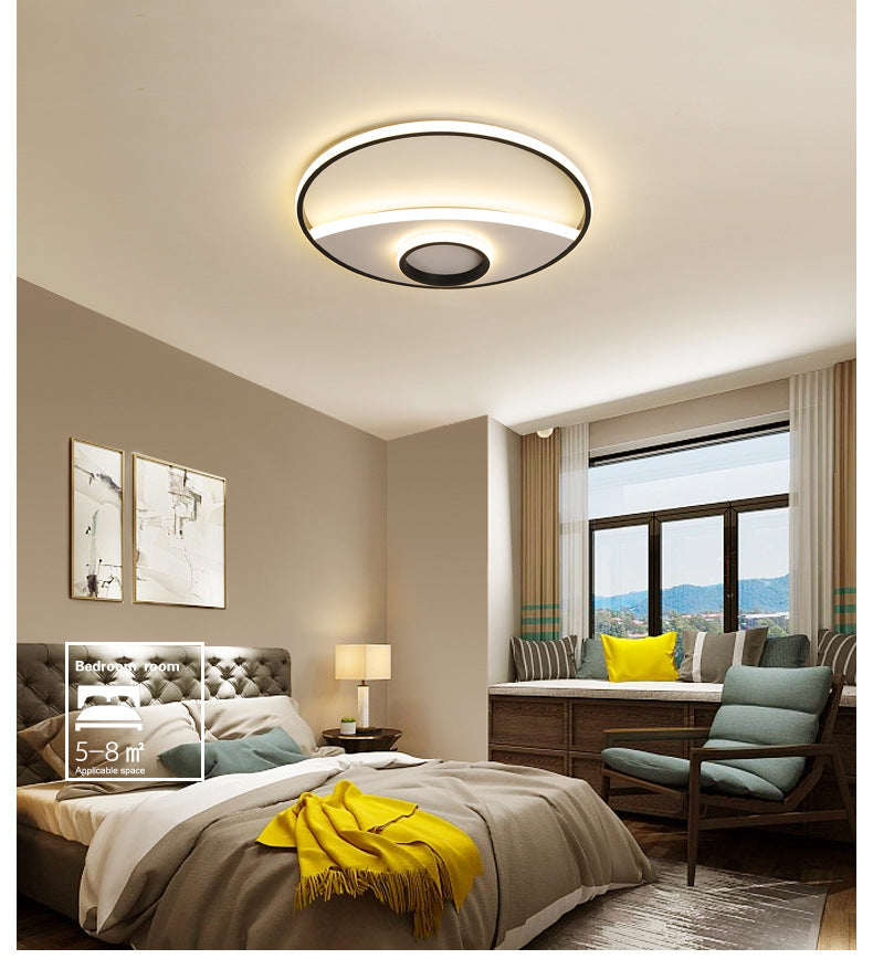 Silver Circle Ceiling Fixture Modern Acrylic 16"/19.5"/23.5" Flushmount Lights in Warm/White Silver White Clearhalo 'Ceiling Lights' 'Close To Ceiling Lights' 'Close to ceiling' 'Flush mount' Lighting' 1922632