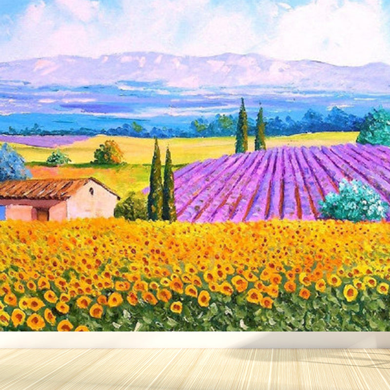 Classic Natural Landscape Mural Decal Light Color Decorative Wall Decor for Kitchen Clearhalo 'Wall Decor' 'Wall Mural' 1922737