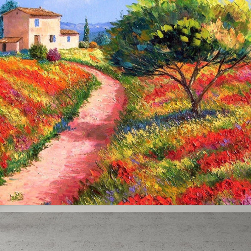 Classic Natural Landscape Mural Decal Light Color Decorative Wall Decor for Kitchen Clearhalo 'Wall Decor' 'Wall Mural' 1922748