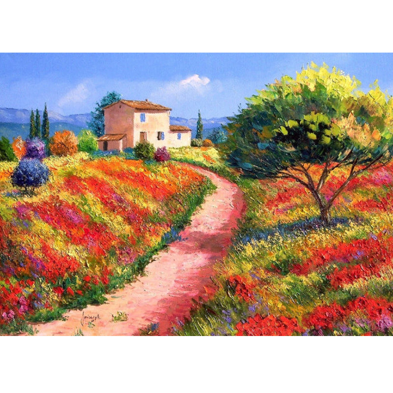 Classic Natural Landscape Mural Decal Light Color Decorative Wall Decor for Kitchen Clearhalo 'Wall Decor' 'Wall Mural' 1922749