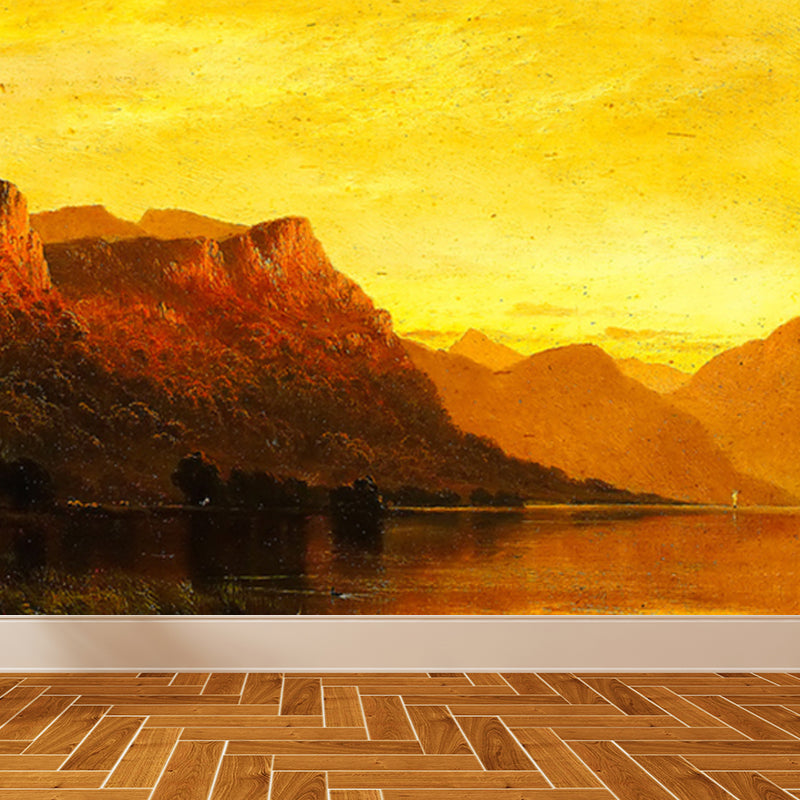 Classic Natural Landscape Mural Decal Light Color Decorative Wall Decor for Kitchen Clearhalo 'Wall Decor' 'Wall Mural' 1922758