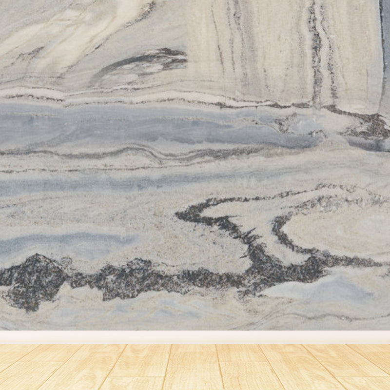 Light Color Marble Look Mural Wallpaper Texture Contemporary Stain Resistant Wall Art Blue Clearhalo 'Wall Decor' 'Wall Mural' 1922806