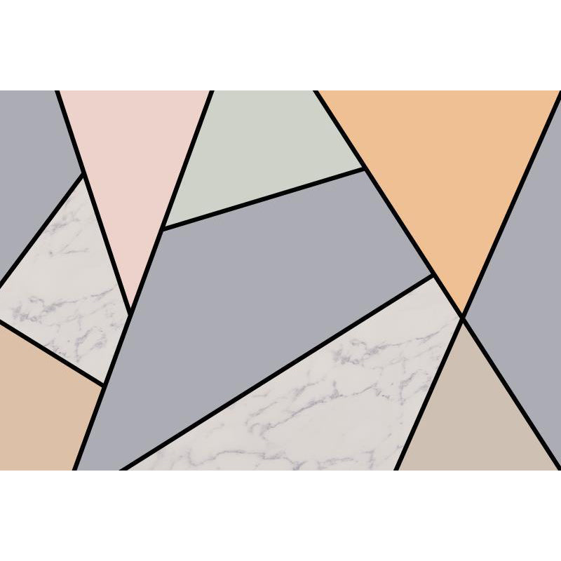 Non-Woven Decorative Wall Mural Modern Geometric Pattern Wall Covering for Guest Room Clearhalo 'Wall Decor' 'Wall Mural' 1922839