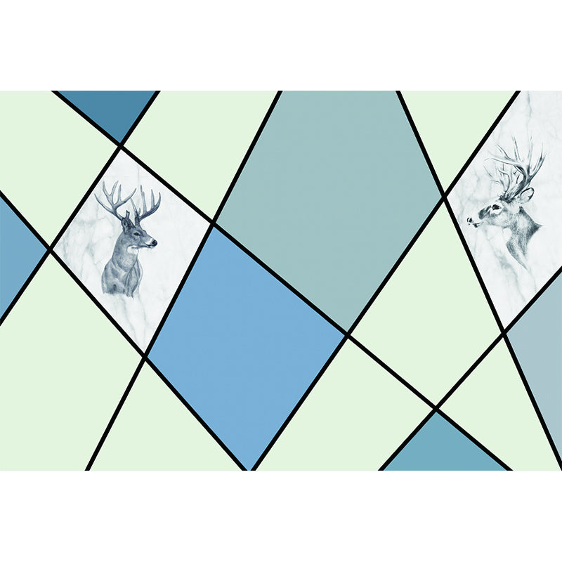 Non-Woven Decorative Wall Mural Modern Geometric Pattern Wall Covering for Guest Room Clearhalo 'Wall Decor' 'Wall Mural' 1922849