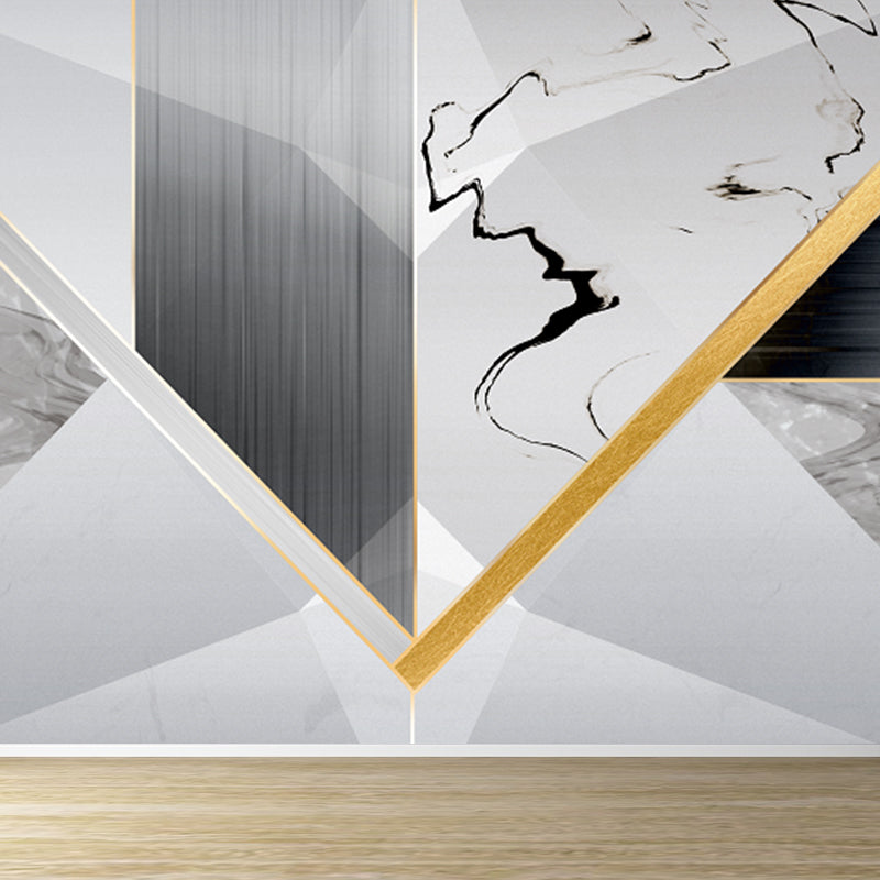 Non-Woven Decorative Wall Mural Modern Geometric Pattern Wall Covering for Guest Room Clearhalo 'Wall Decor' 'Wall Mural' 1922852