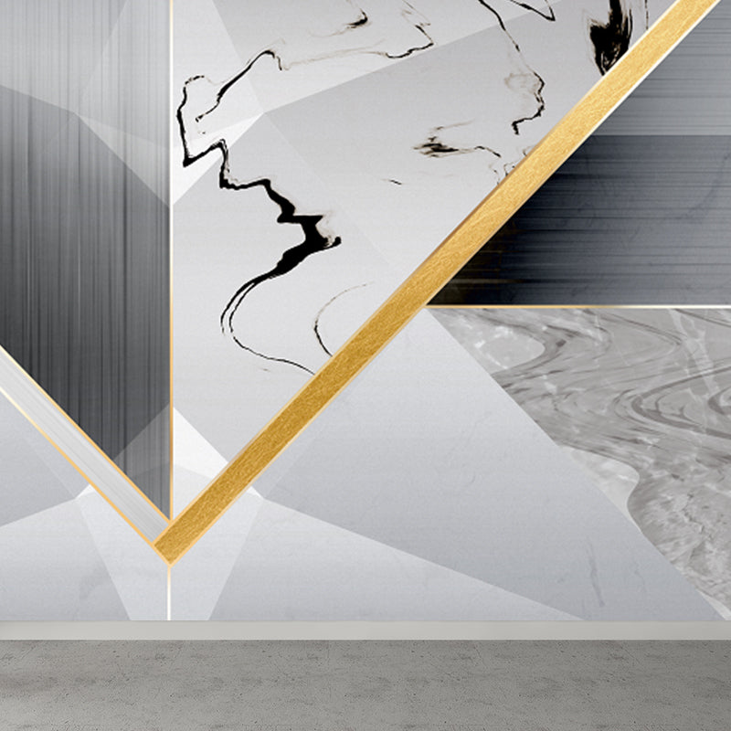Non-Woven Decorative Wall Mural Modern Geometric Pattern Wall Covering for Guest Room Clearhalo 'Wall Decor' 'Wall Mural' 1922853