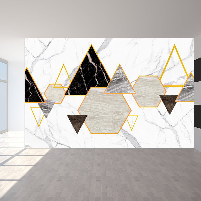 Light Color Abstract Print Mural Wallpaper Moisture-Proof Wall Art for Dining Room Clearhalo 'Wall Decor' 'Wall Mural' 1922877