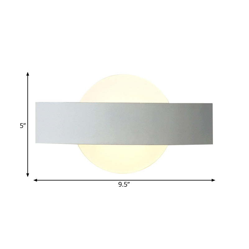 Living Room Slim Panel Wall Lamp Acrylic Modern Style White LED Sconce Light Clearhalo 'Wall Lamps & Sconces' 'Wall Lights' Lighting' 192342
