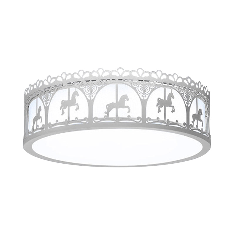 Acrylic Circular Flush Mount Ceiling Fixture Modern Contemporary Ceiling Light for Kid Bedroom Clearhalo 'Ceiling Lights' 'Close To Ceiling Lights' 'Close to ceiling' 'Flush mount' Lighting' 192349