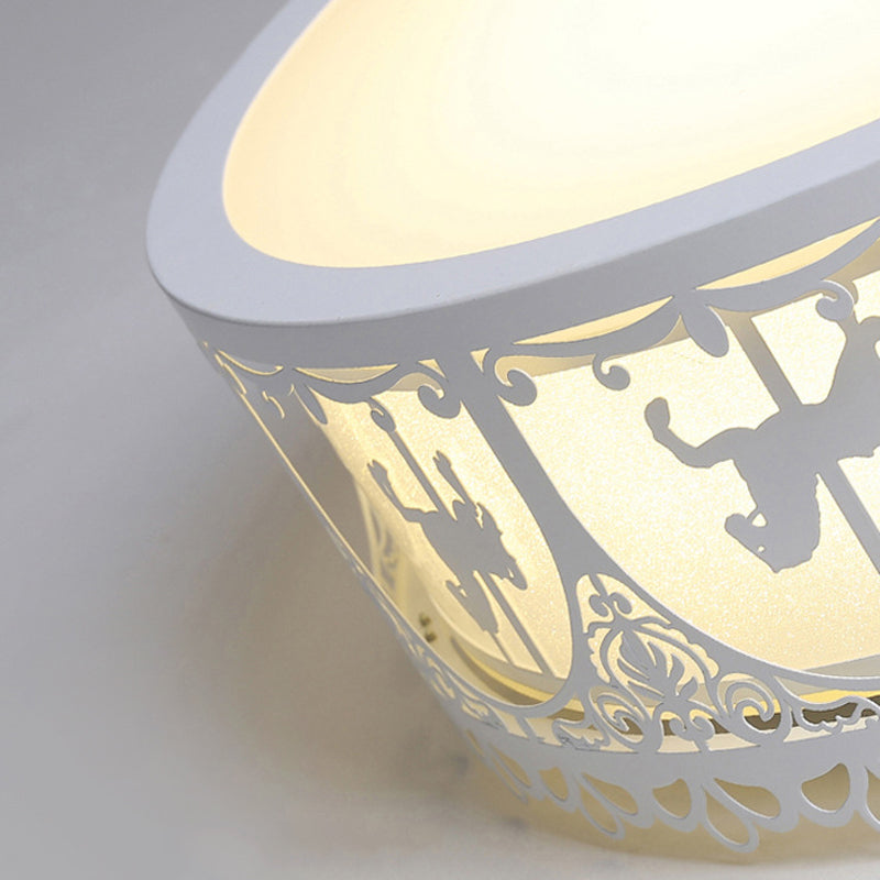 Acrylic Circular Flush Mount Ceiling Fixture Modern Contemporary Ceiling Light for Kid Bedroom Clearhalo 'Ceiling Lights' 'Close To Ceiling Lights' 'Close to ceiling' 'Flush mount' Lighting' 192350