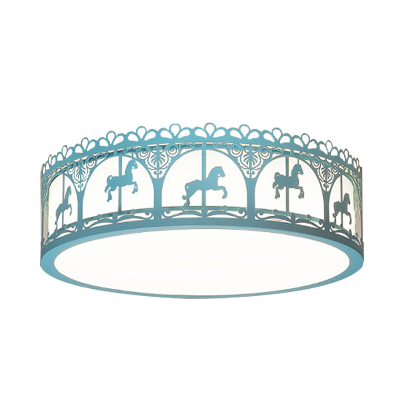 Acrylic Circular Flush Mount Ceiling Fixture Modern Contemporary Ceiling Light for Kid Bedroom Clearhalo 'Ceiling Lights' 'Close To Ceiling Lights' 'Close to ceiling' 'Flush mount' Lighting' 192353