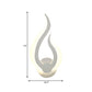 Creative Fire Shaped Wall Light Acrylic Whit LED Wall Sconce for Kitchen Dining Room Clearhalo 'Wall Lamps & Sconces' 'Wall Lights' Lighting' 192399