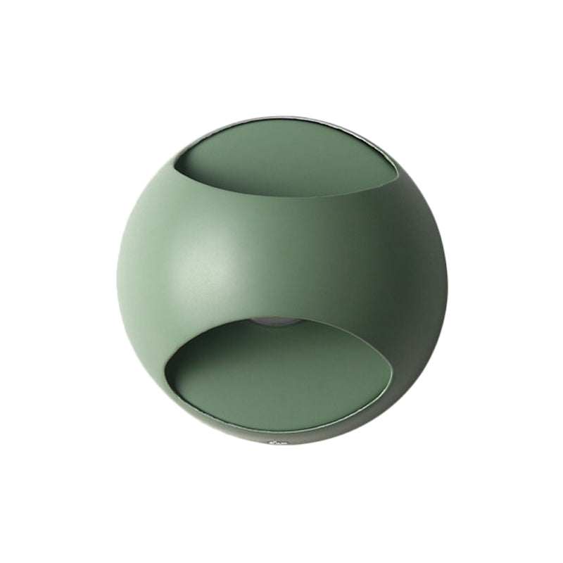 Simple Style Half-Globe Wall Light Plastic Single Head Wall Sconce for Study Room Clearhalo 'Wall Lamps & Sconces' 'Wall Lights' Lighting' 192417