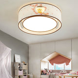 Cartoon Round Flush Mount Ceiling Light Acrylic Ceiling Light Fixture for Kindergarten Pink Clearhalo 'Ceiling Lights' 'Close To Ceiling Lights' 'Close to ceiling' 'Flush mount' Lighting' 192468